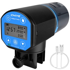 HomeChi Alimentador automático de Peces, alimentador automático para Vacaciones de Peces a Prueba Humedad Temporizador Tanque Acuario Fines Semana para dispensadores Alimentos Tortugas