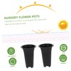 KONTONTY 4 Inch Tall Orchid Flower Pots Plastic Planting Cups