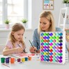 Mekueeex Minimalist 63 Holes Craft Paint Storage Organizer, Thick PVC