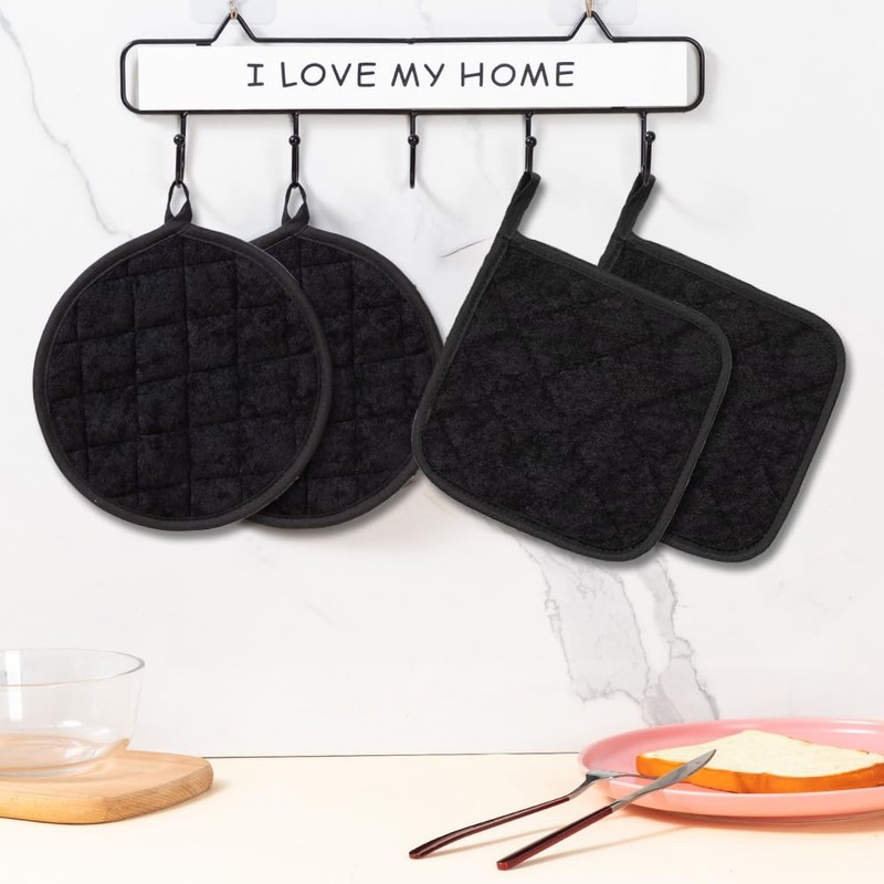 4 Pack Pot Holders for Kitchen Clearance, Hot Pads for