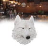 3D Simulation Animal Head Statues Wall Decor Resin Unique Exquisite