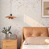 FunStick 36"x200" Cream White and Gold Wallpaper Peel and Stick
