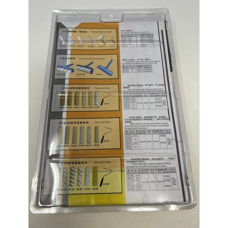 Nichiyo Corner Paint Roller Kit 3 Pieces Mini Drywall Corner