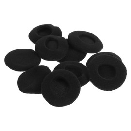 SEWACC 10pcs Earphone Covers Replacement Ear Pads for Headsets Durable High Elasticity Comfortable Fit for Enhancing Bass Performance Black
