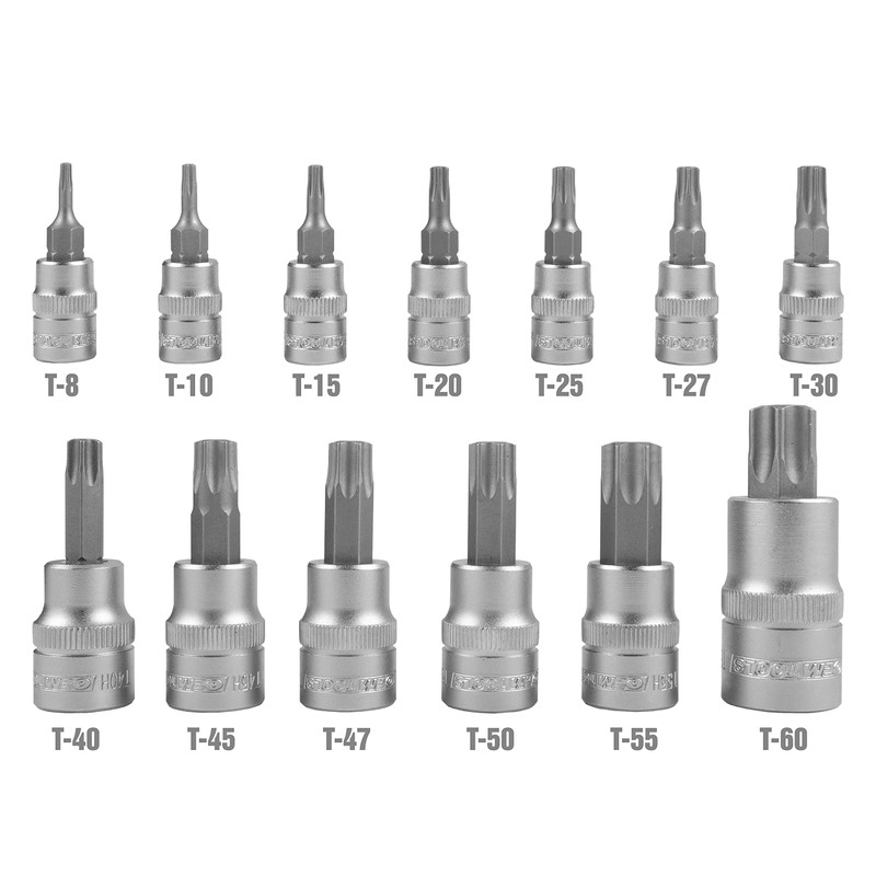 OEMTOOLS 22710 13 Piece Tamper Proof Star Bit Socket Set