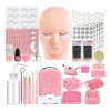 Kit Profesional de Extensiones de Pestañas con Maniquí de Práctica