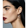 Teppdfann 14K Gold Plated Vintage Sun Moon and Star Asymmetric