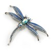 Blue Enamel Dragonfly Brooch
