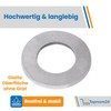 Topnorm24 - Washers M4-100 pieces stainless steel - A2 -