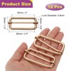 sourcing map 12Pcs Slide Buckle 2" Tri-Glide Slides Adjuster Strap
