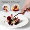 Yioeecf 8 Inch Black Stainless Steel Precision Kitchen Cooking Offset