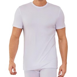 The Essentials Wardrobe Mens TEW Short Sleeved Thermal Top - White - X Large