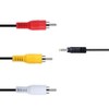axGear AUX 3.5mm 3 RCA AV Audio Video Converter Cable