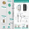 Keyless Fingerprint Door Lock Set: HEANTLE WiFi Front Door Lock
