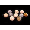 Xfer 10 Pcs Golden Yellow Ceramic Door Knobs Cupboard Cupboard