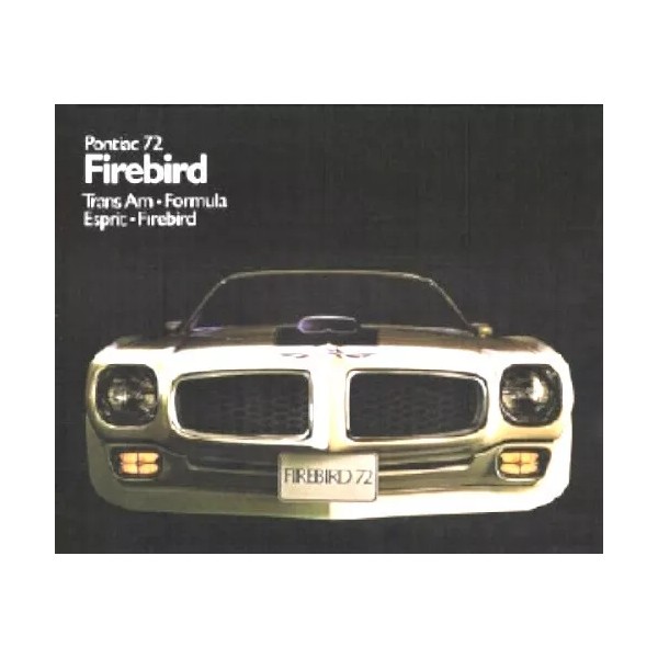 PONTIAC 1972 Firebird, Trans Am, Formula Sales Brochure