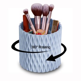 Rotating Large Desk Pen Holder Cute 5 Slots Pencil Rotating Organizer 360-Degree Office Organizers Versatile Home and Classroom Organizer with Makeup Brush Holder for Office School Home Desk Vanity