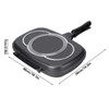 Double Sided Frying Pan, Kitchen Portable Non Stick Baking Pancake