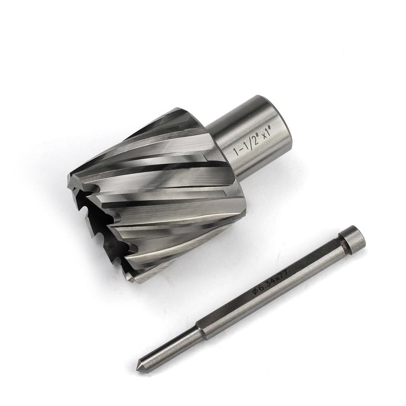 Annular Cutter JESTUOUS 1-1/2 Inch Cutting Diameter 3/4 Weldon Shank