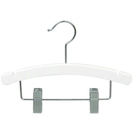 Only Hangers 10" White Baby/Infant Combination Hanger [ Bundle of 25 ]