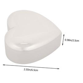 Zerodeko Heart Jewelry Box His and Hers Heart Ring Holder Jewelry Organizer Tray Earrings Jewelry Dish Heart Decor Jewelry Organizer Bag Ring Keeper Velvet Necklace Holder Travel Metal