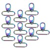 10Pcs Keychain Clasp 38mm Firm Rust Proof Bright Luster Simple