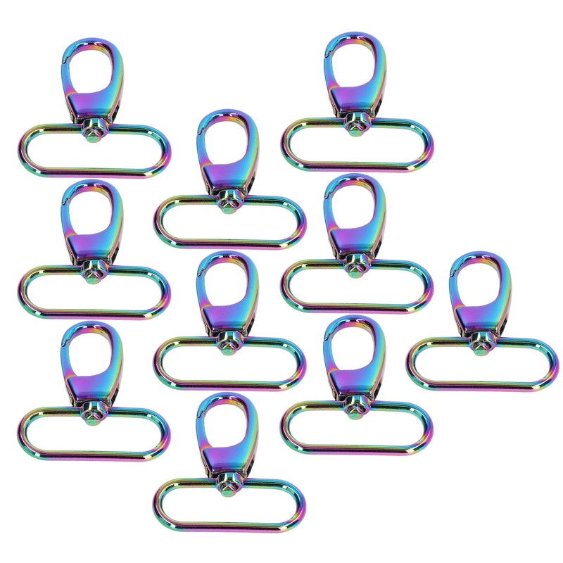 10Pcs Keychain Clasp 38mm Firm Rust Proof Bright Luster Simple