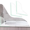 CENTOLLA Bathtub Splash Guard,Clear Shower Splash Guard with Nano Strip,Removable
