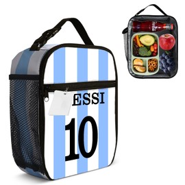 MTDNMBHY Soccer Insulated Lunch Bag For Women Men Lunch Box Reusable Lunch Tote Portable Bag For Work, Picnic Or Travel