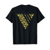Kente Geometric triangle with stripes African Pattern T-Shirt