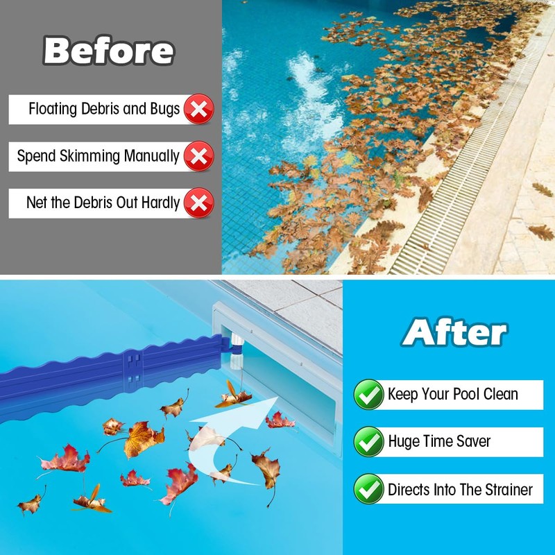 2Pack Pool Debris Catcher Skimmer, Pool Leaf and Debris Remover