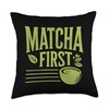 Matcha First Diet Tea Drink Funny Matcha Latte Lover Vintage