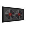 Creative Picture Frames 16x30-inch Double Vinyl LP Frame with Black