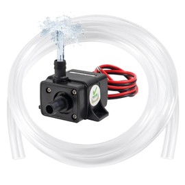 DIANN Mini Submersible Water Pump DC 12V Small Fountain Pump (4.8W 240L/H) with 3.3ft Tubing 8x10mm for Fish Tank Aquarium Fountain