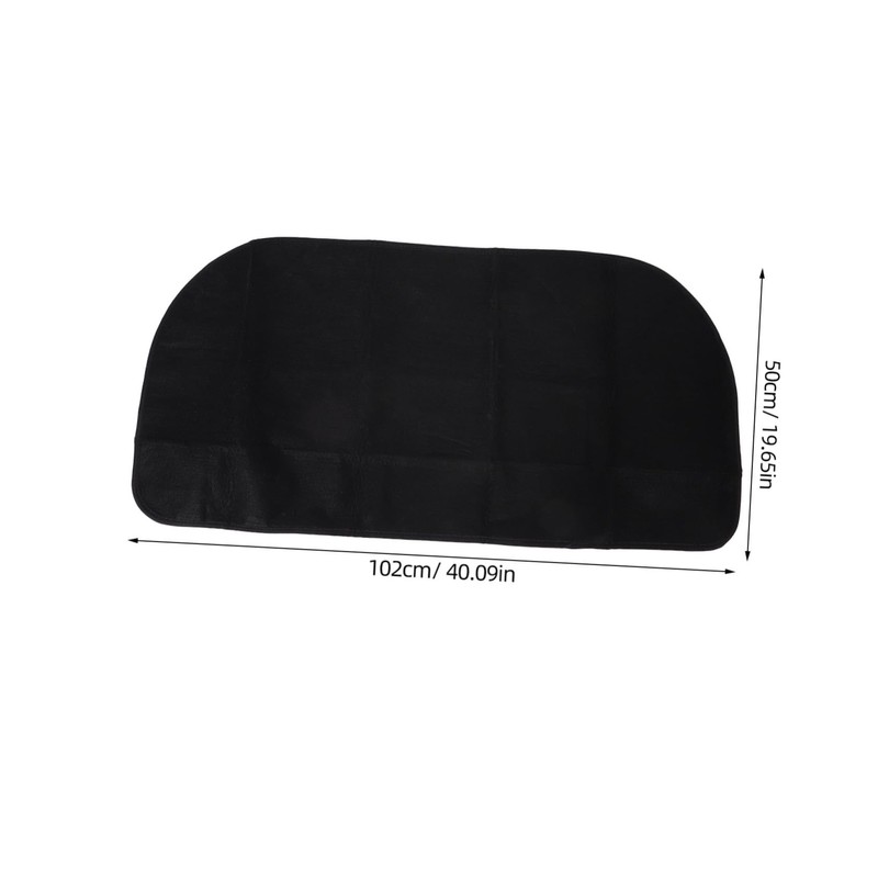 SUPVOX Fireproof Hearth Mat Semicircle Fireplace Rug Flame Retardant Floor