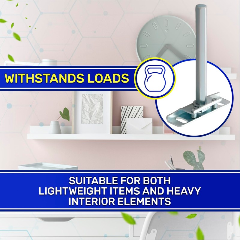 2 Pieces Hidden Shelf Bracket with a Length 110 mm