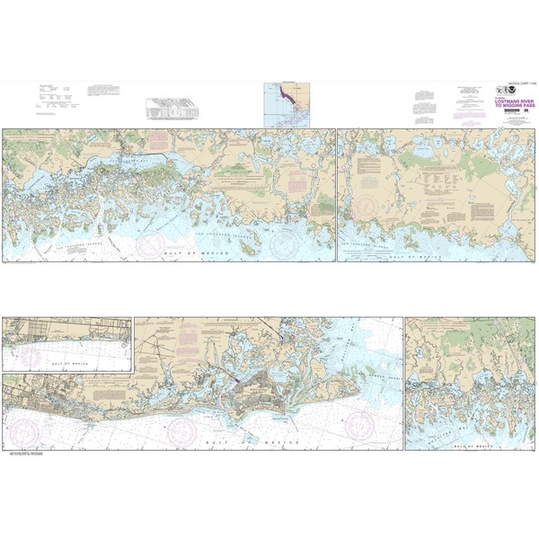 Paradise Cay Publications, Inc. NOAA Chart 11430: Lostmans River to Wiggins Pass, 41 X 58.7, Traditional Paper
