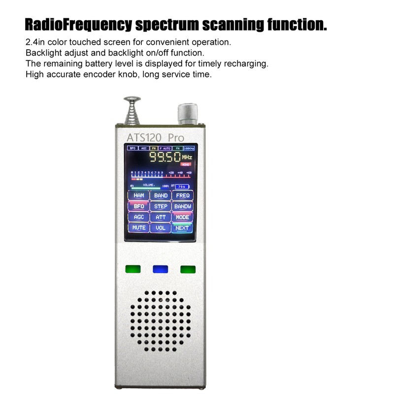 ATS120pro FM SSB SDR AM LSB Full Band Radio Reception