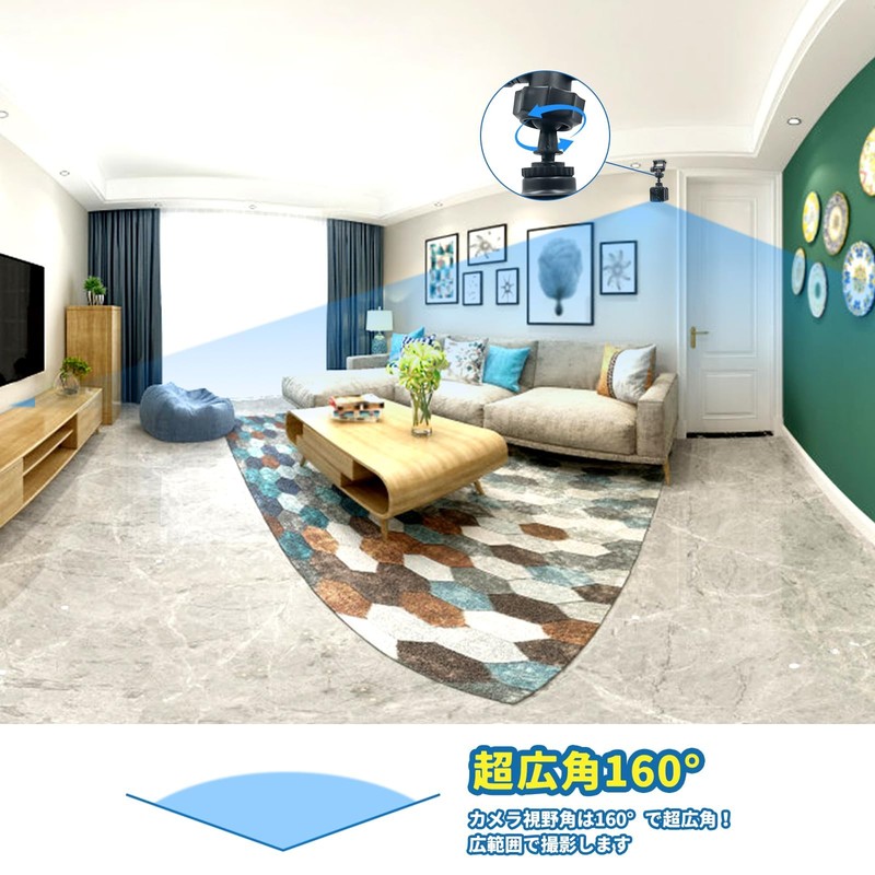 Ultra Small Camera, 4K Real-Time Screen, Compatible with Smartphones, WiFi