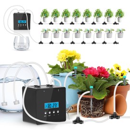 DAOTAILI Automatic Watering System for Potted Plants | Indoor Plant Waterer with 30-Day Timer, Dual Self-Priming Pumps, Drip Irrigation Kit for 20 Plants