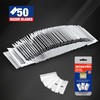 WORKPRO 50-Pack Single Razor Edge Blades, Industrial Scraper Razor Blades,