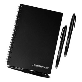 Cuaderno Inteligente Reutilizable de 50 Hojas, Borrable con Agua y con Calor, Sube Archivos y Anotaciones a la Nube. Ecológico, Incluye 3 Plumas de Ti