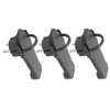WeBaSo WSP3x60-FlStsw 3 Pieces Black Angled Plugs Extra Flat for
