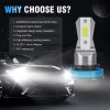 AUIMSOCO H11 H9 LED Headlight Bulbs Kit High Low Beam