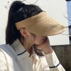 VASANA Sun Visor Hats for Women Foldable Straw Visor Hat