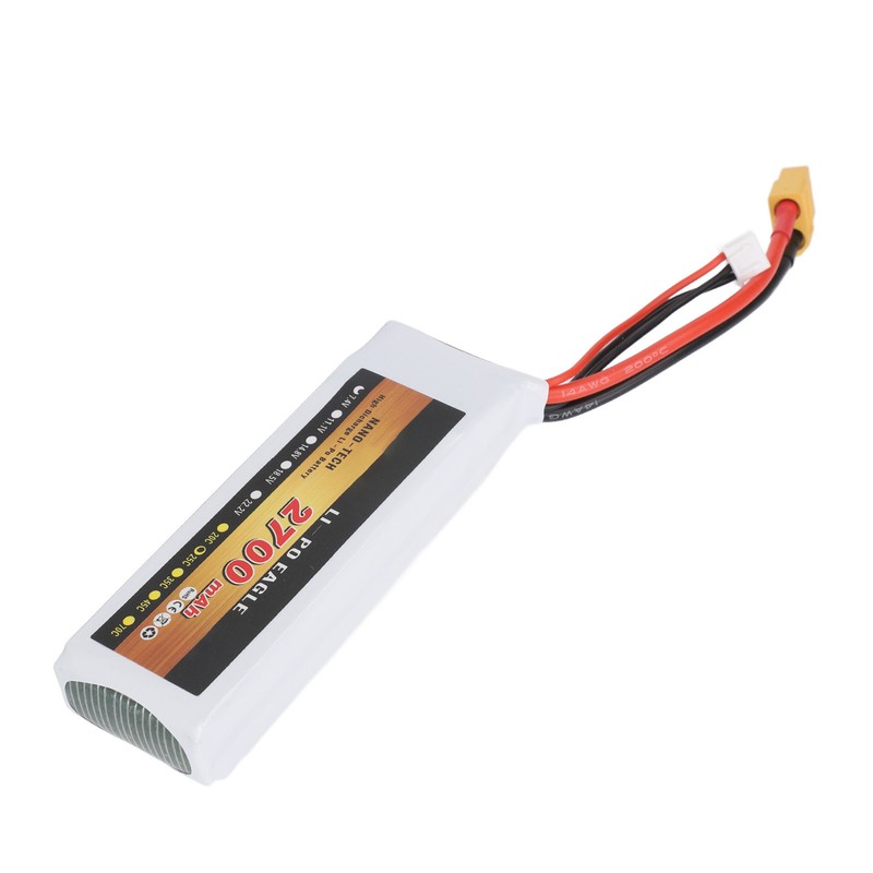 7.4V 2700mAh 2s 25C LiPo Battery Lightweight Long Lasting Use