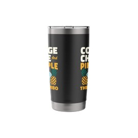 Cottage Cheese And Pineapple The OG Combo Retro Snack Stainless Steel Insulated Tumbler
