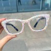 bullabulling Oprah style Bling Rhinestone Square Reading Glasses For Women