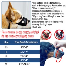 Dog Muzzle, Soft Mesh Muzzle for Small Medium Large Dogs Chihuahua Poodles Beagle Dachshund Corgis Labrador, Puppy Muzzle for Biting Chewing Grooming (Blue, Size: L-(Snout 8¼”-9”))