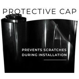VViViD+ Ultra Gloss Black Metallic Diamond Crystal Vinyl Car Wrap (1.5ft x 5ft)